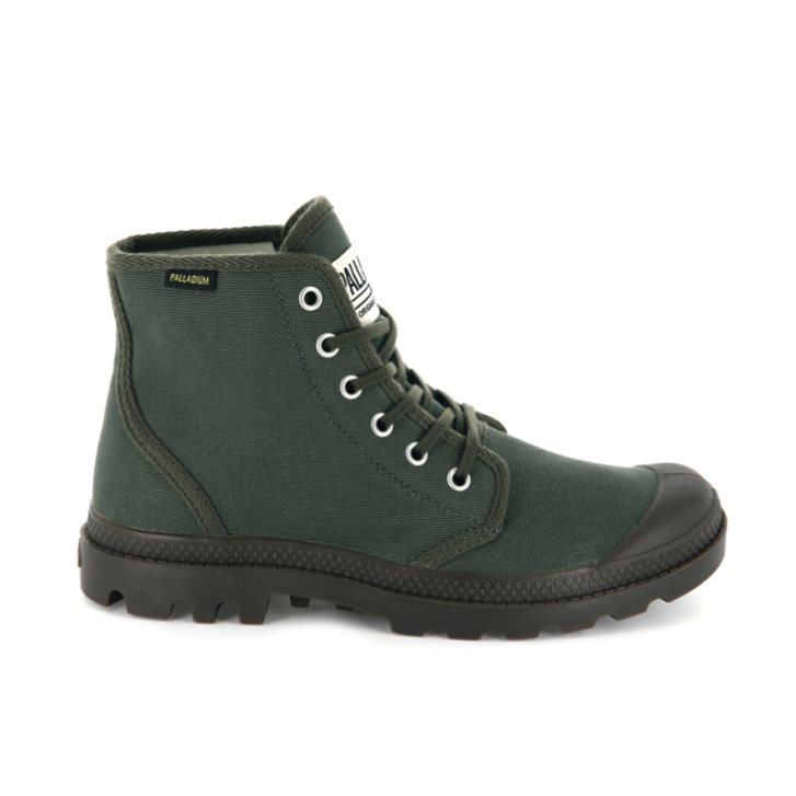 Palladium Pampa Hi Originale High Tops Sneakers Dames Olijfgroen | NL 72RZVEC